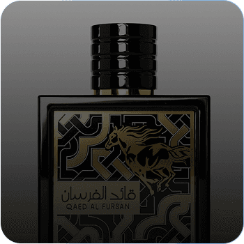 Frasco de perfume Lattafa em still 3D.